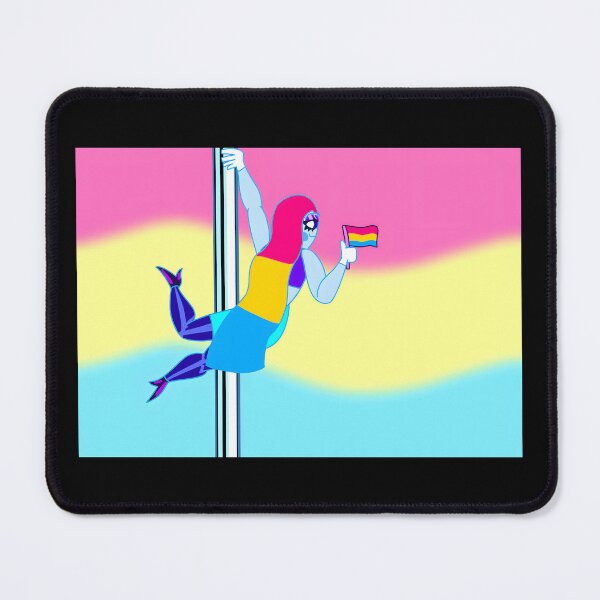 Item preview, Pansexual Pride Pole Dancing Art designed and sold by lcnsdjstrtrystd.
