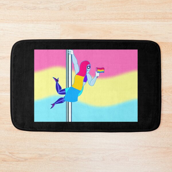 Item preview, Pansexual Pride Pole Dancing Art designed and sold by lcnsdjstrtrystd.