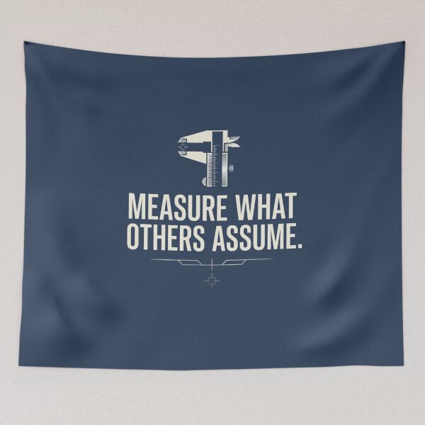 Item preview, Measure What Others Assume Precision Engineering designed and sold by Amr Darwish Graphic designer.