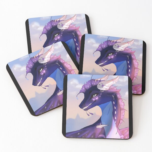 Item preview, Purple Fantasy Dragon Close-Up with Decorative Horns designed and sold by Fibi-studio.