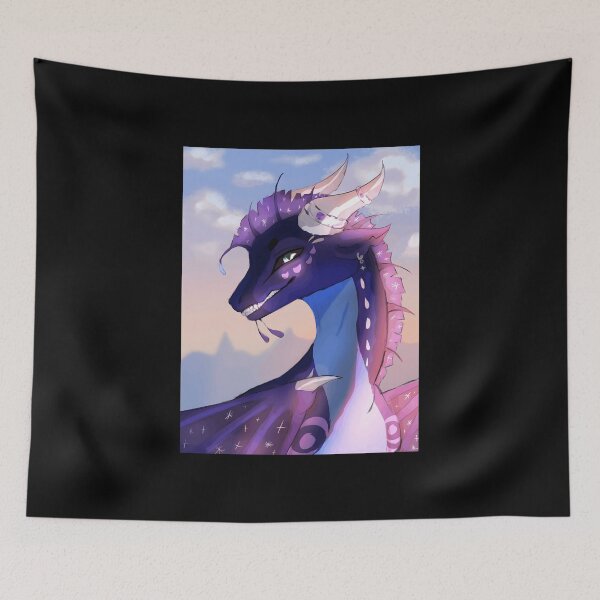 Item preview, Purple Fantasy Dragon Close-Up with Decorative Horns designed and sold by Fibi-studio.