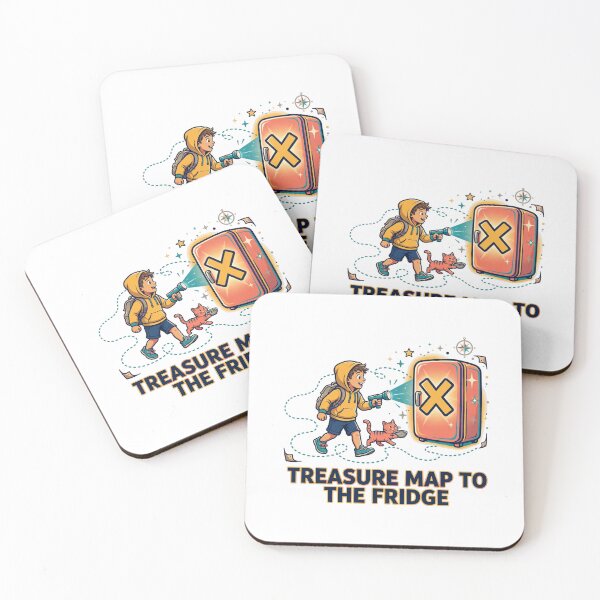 Item preview, Treasure Map To The Fridge Funny Kids Shirt designed and sold by Hearth & Hue.