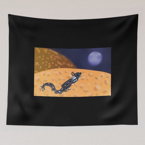 Item preview, Salamander Crawling on Orange Rock at Night designed and sold by lcnsdjstrtrystd.