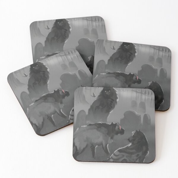 Item preview, Werewolves Gathering in Moonlit Graveyard designed and sold by lcnsdjstrtrystd.