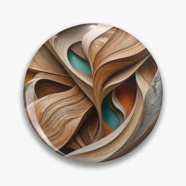 Item preview, Organic Wood Carving Abstract Waves - Mid Century Boho Art designed and sold by Dogandesighn.