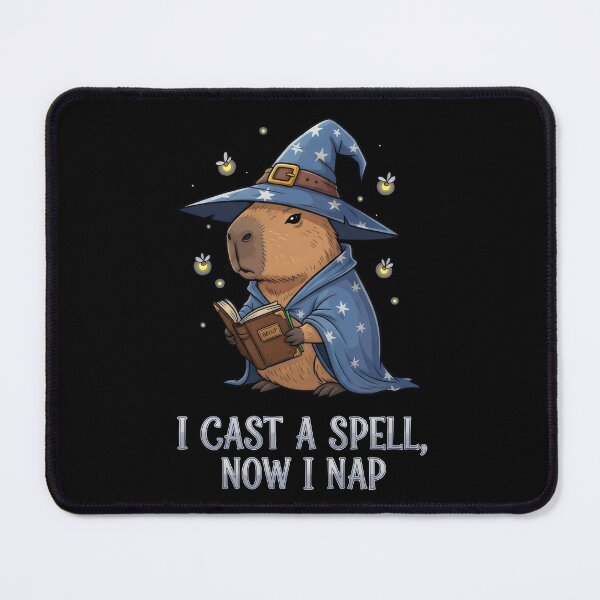 Item preview, I Cast a Spell Now I Nap - Funny Wizard Capybara Magic Gift designed and sold by Luminari Creations.