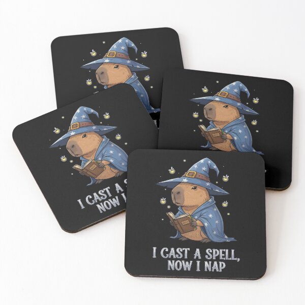 Item preview, I Cast a Spell Now I Nap - Funny Wizard Capybara Magic Gift designed and sold by Luminari Creations.