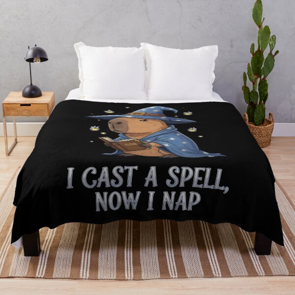 Item preview, I Cast a Spell Now I Nap - Funny Wizard Capybara Magic Gift designed and sold by Luminari Creations.