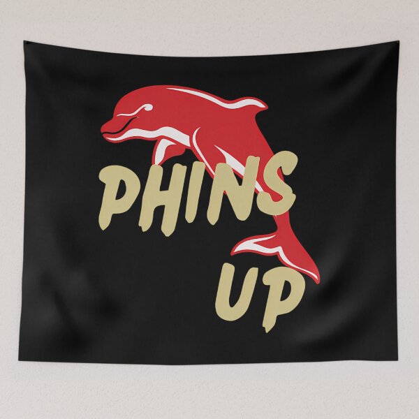 Item preview, Phins Up Dolphin Football designed and sold by EwanMercer.