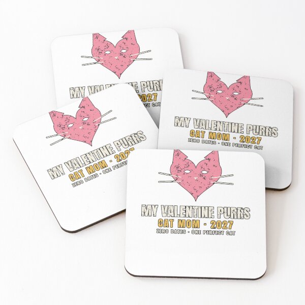 Item preview, My Valentine Purrs Cat Mom 2027 designed and sold by PeaksAndPrints.