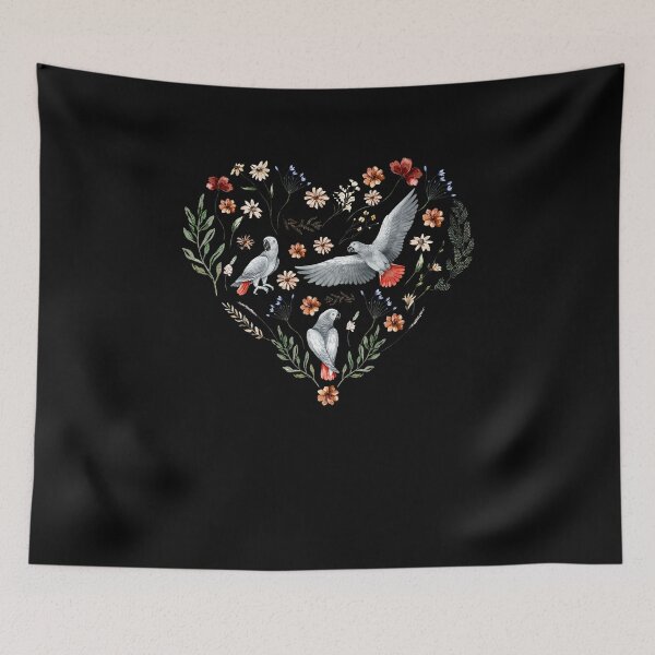 Item preview, African Grey Parrot Psittacus Bird (13) designed and sold by robinnacallanyi.
