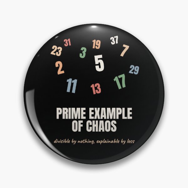 Item preview, Prime Example Of Chaos Funny Math Pun designed and sold by The Cozy Design Studio.