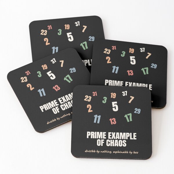 Item preview, Prime Example Of Chaos Funny Math Pun designed and sold by The Cozy Design Studio.