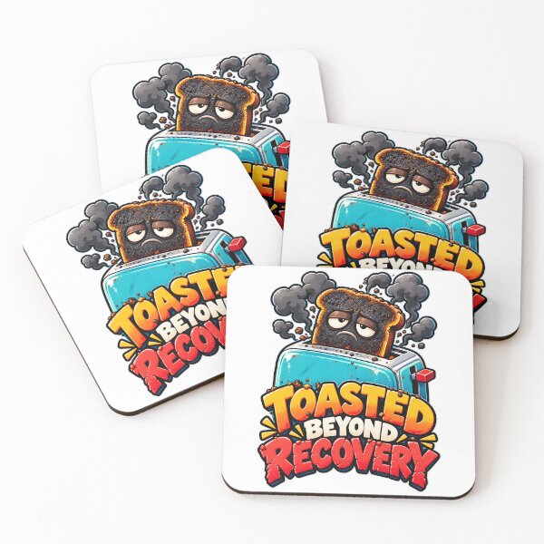 Item preview, Toasted Beyond Recovery Funny Burnt Toast Burnout Art designed and sold by LoafLogic.