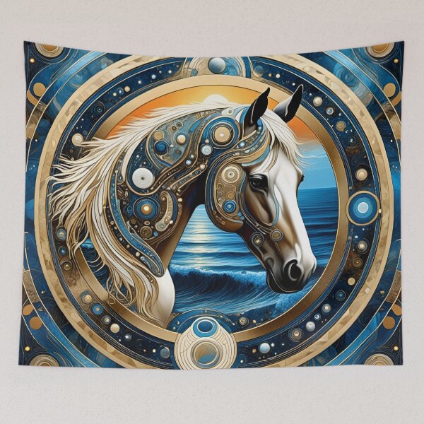 Item preview, Spirit Horse Mandala Art - Woven Traditions Vol (1) designed and sold by JJArtCreations.