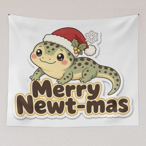 Item preview, Newt Christmas Merry Newt-mas Gift designed and sold by Soft Merch.