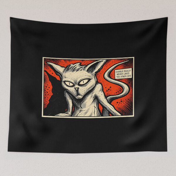 Item preview, Charlie Really Never Liked The Other Cats Illustration designed and sold by lcnsdjstrtrystd.