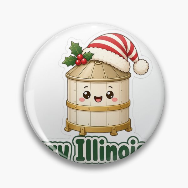 Item preview, Illinois Christmas Merry Illinois-mas Gift designed and sold by Soft Merch.