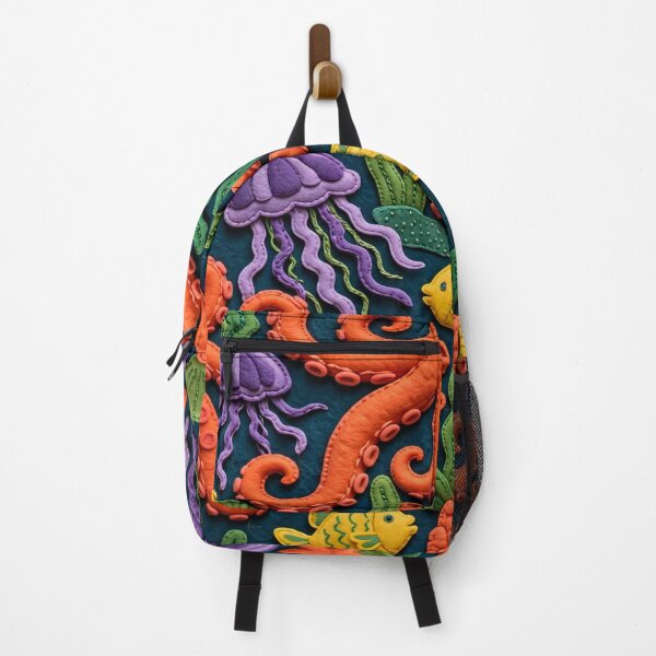 Item preview, Cute Felt Ocean Creatures Seamless Pattern Marine Graphic designed and sold by One City Two Children Studio.