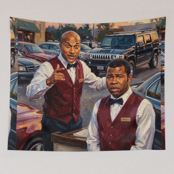 Item preview, Key and Peele Sketch Comedy Fine Art Tribute designed and sold by Art's Diner.