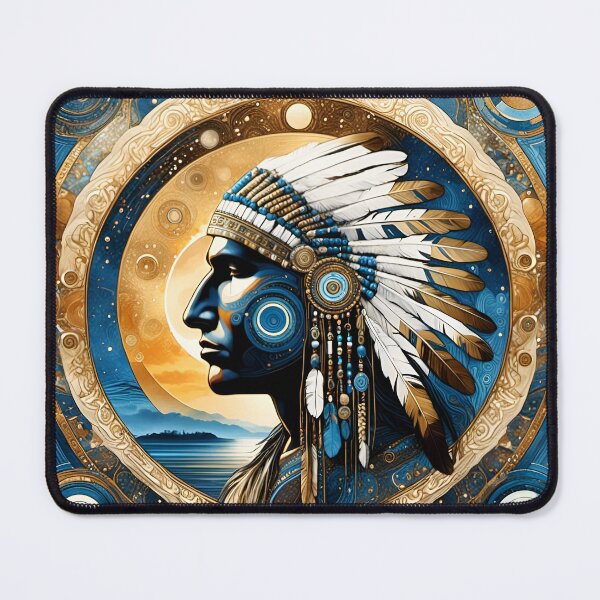 Item preview, Native American Man Mandala Art - Woven Traditions Vol (2) designed and sold by JJArtCreations.