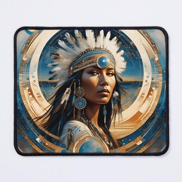 Item preview, Native American Woman Mandala Art - Woven Traditions Vol (2) designed and sold by JJArtCreations.