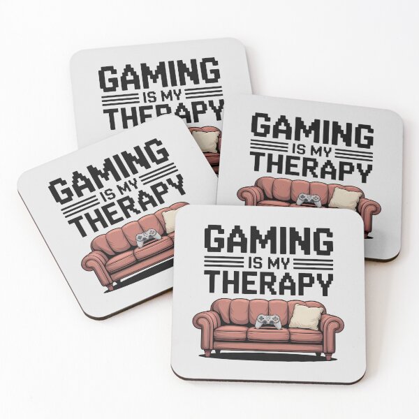 Item preview, Gaming Is My Therapy – Funny Gamer Quote designed and sold by Jollys-ArtShop.