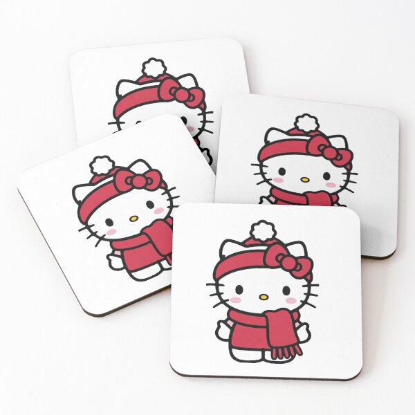 Item preview, Hello Kitty Cat Christmas Winter Red – Cute Kawaii Holiday Aesthetic Design designed and sold by rfd2.
