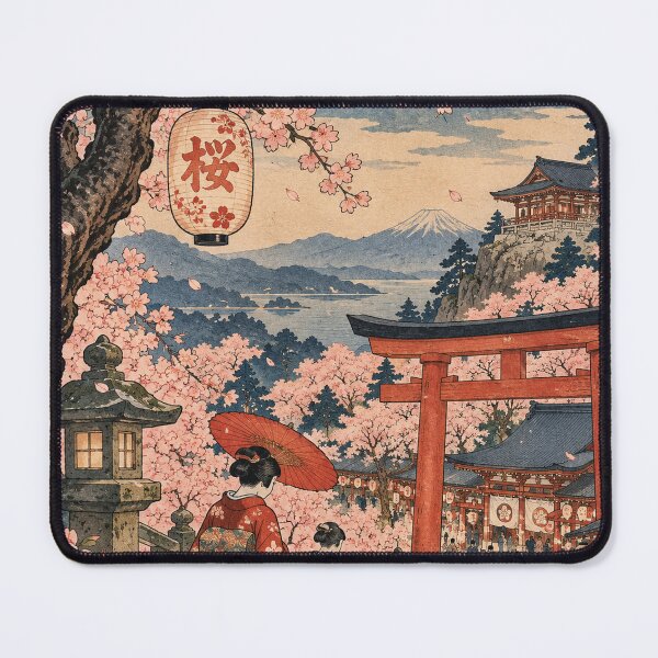 Item preview, Japanese Cherry Blossom Festival - Torii Gate Kimono Stroll designed and sold by bapupa.