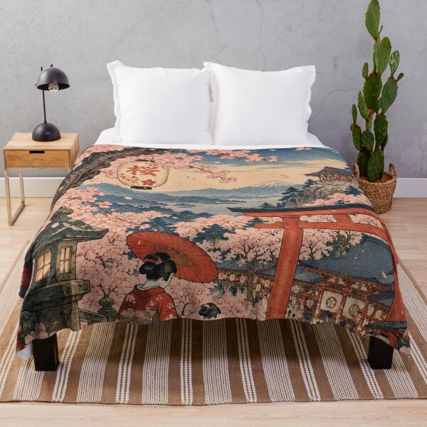 Item preview, Japanese Cherry Blossom Festival - Torii Gate Kimono Stroll designed and sold by bapupa.