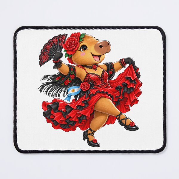 Item preview, Cute Argentina Tango Capybara – Dancing Adventure designed and sold by CapybaraTravels.