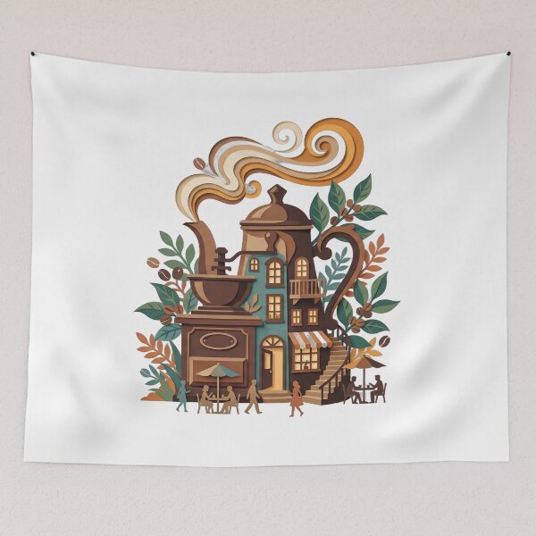 Item preview, coffee shop ideas — Layered paper cut Artwork designed and sold by DigitalGraphic1.