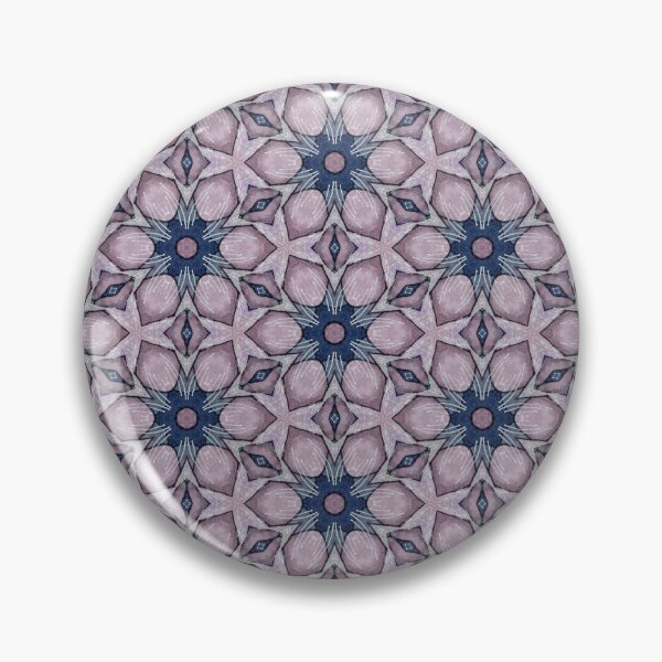Item preview, Dusty Mauve Soft Lilac Deep Indigo Starburst Hexagonal Mosaic Mandala - Duvet Cover designed and sold by ArithraStudio.