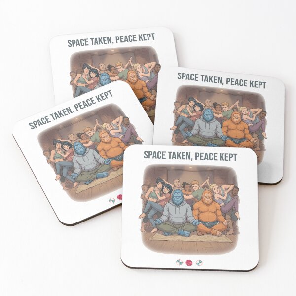 Item preview, Space Taken, Peace Kept - Meditating Bigfoot Yoga Studio designed and sold by Whimsy Trail Co.