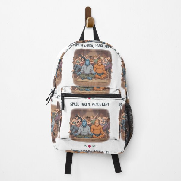 Item preview, Space Taken, Peace Kept - Meditating Bigfoot Yoga Studio designed and sold by Whimsy Trail Co.