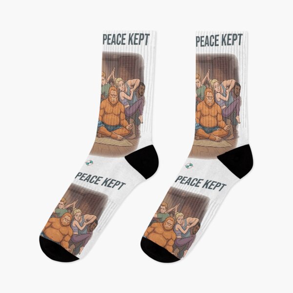 Item preview, Space Taken, Peace Kept - Meditating Bigfoot Yoga Studio designed and sold by Whimsy Trail Co.