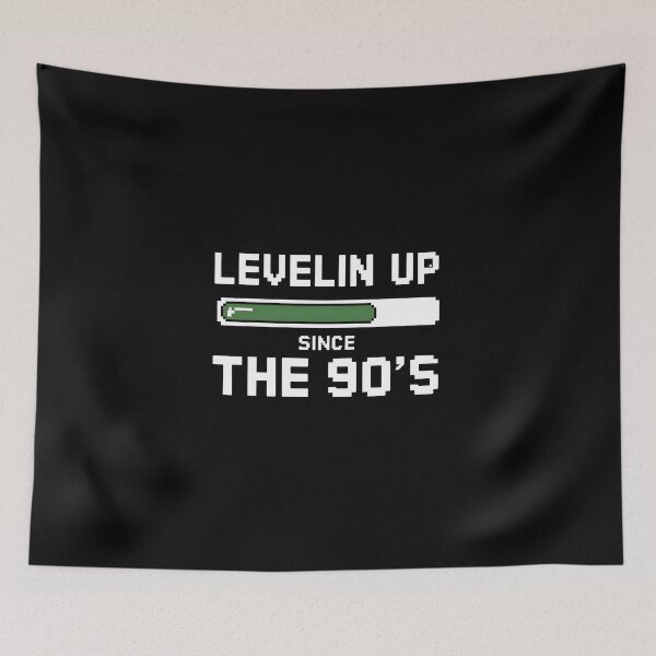 Item preview, Leveling Up Since the 90s – Retro Gamer Quote designed and sold by Jollys-ArtShop.