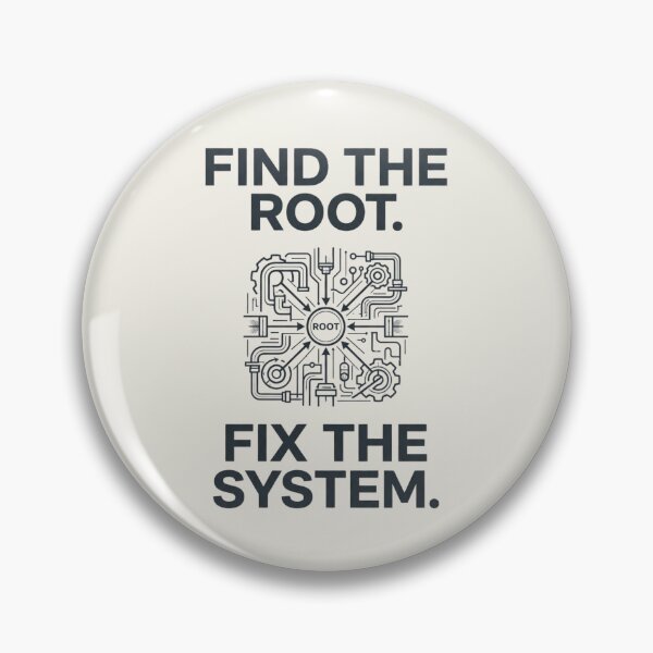 Item preview, Find the Root Fix the System Industrial Engineering designed and sold by Amr Darwish Graphic designer.