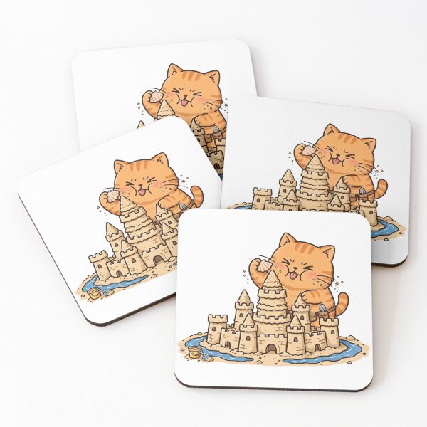 Item preview, Sandcastle Cat Beach Architect designed and sold by Dlvznbm.