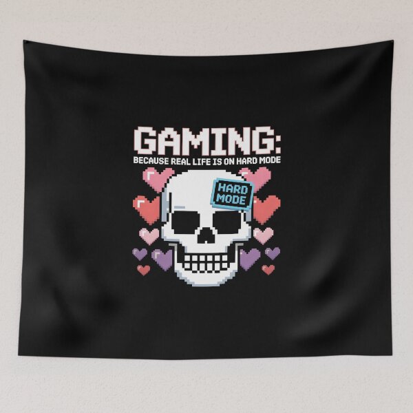 Item preview, Gaming Hard Mode – Funny Gamer Quote designed and sold by Jollys-ArtShop.