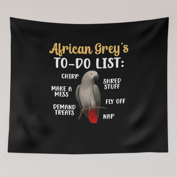 Item preview, African Grey Parrot Psittacus Bird (16) designed and sold by DistortedDemon.