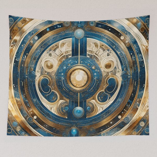Item preview, Crescent Moon & Sun Mandala Art - Woven Traditions Vol (3) designed and sold by JJArtCreations.
