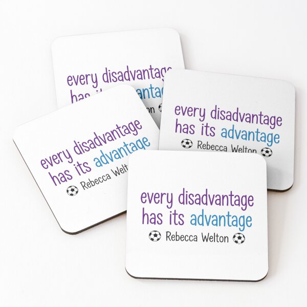 Item preview, Every Disadvantage Has Its Advantage Rebecca Welton Quote Soccer Boss Fan designed and sold by raedattia.