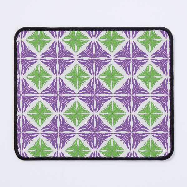 Item preview, Green and Purple Ornamental Floral Geometric Seamless Pattern designed and sold by Jojoystudio.