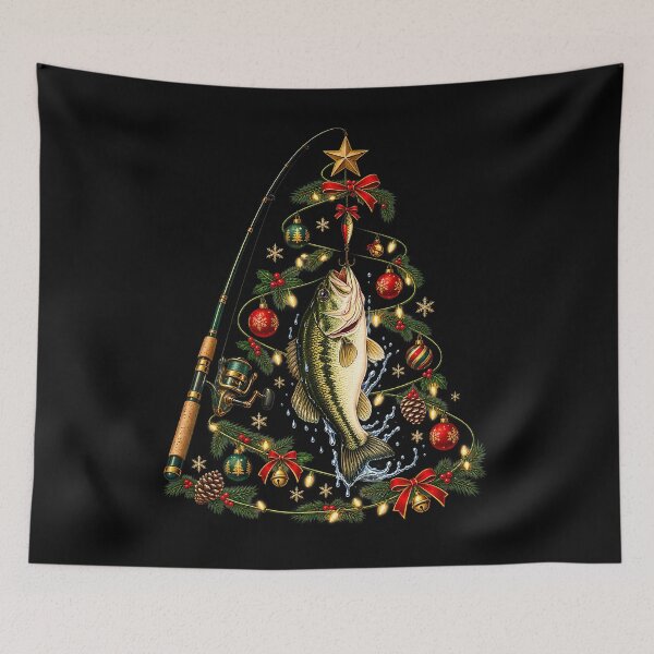 Item preview, Christmas Fishing Bass Tree designed and sold by Wild-Misfits.