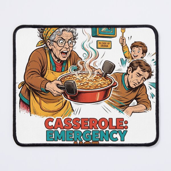 Item preview, Casserole: Emergency Use Only Funny Boomer Shirt designed and sold by Hearth & Hue.