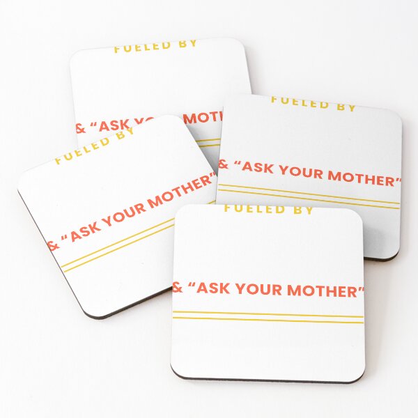Item preview, Fueled by Coffee and Ask Your Mother - Funny Dad Gift designed and sold by MAC Studio Wear.