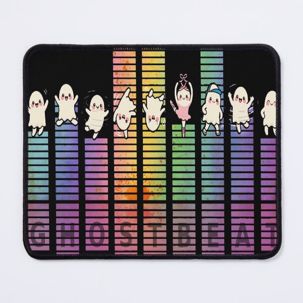 Item preview, Ghost Beat - Cute Ghosts Dancing on Rainbow Equalizer designed and sold by Dhiraaj.