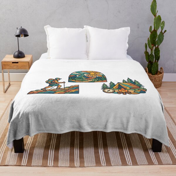 Item preview, hiking ideas — Bold mosaic illustration Artwork designed and sold by DigitalGraphic1.