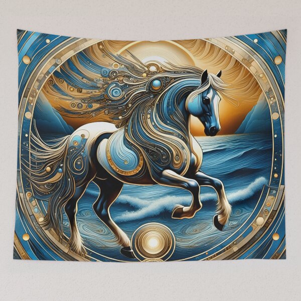 Item preview, Spirit Horse Mandala Art - Woven Traditions Vol (4) designed and sold by JJArtCreations.